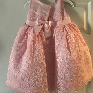 Children’s pink lace dress size 18mos. New